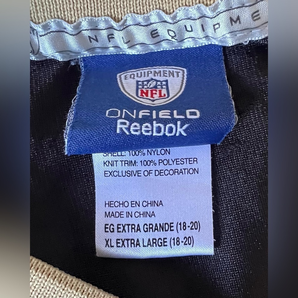 Drew Brees New Orleans Saints Reebok On Field Jersey - Picture 10 of 12